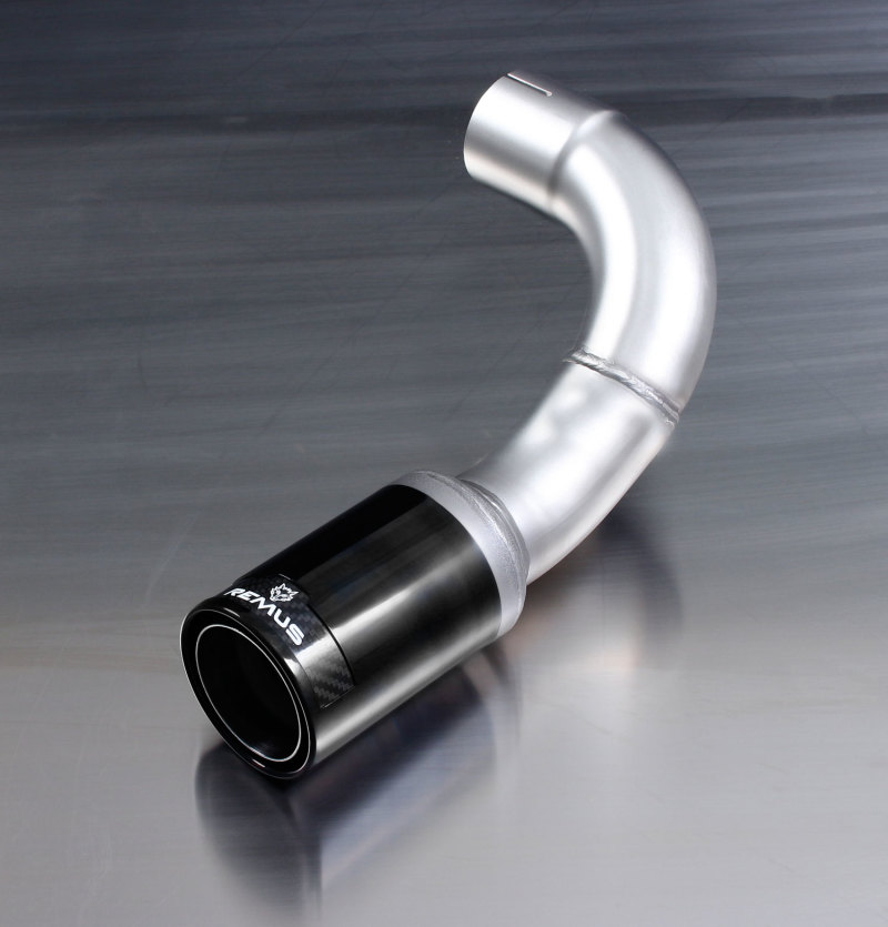 BMW 1 Series Performance Exhaust - Remus - 84mm Black Chrome Straight w/Carbon Insert - Black Chrome - `11-`27